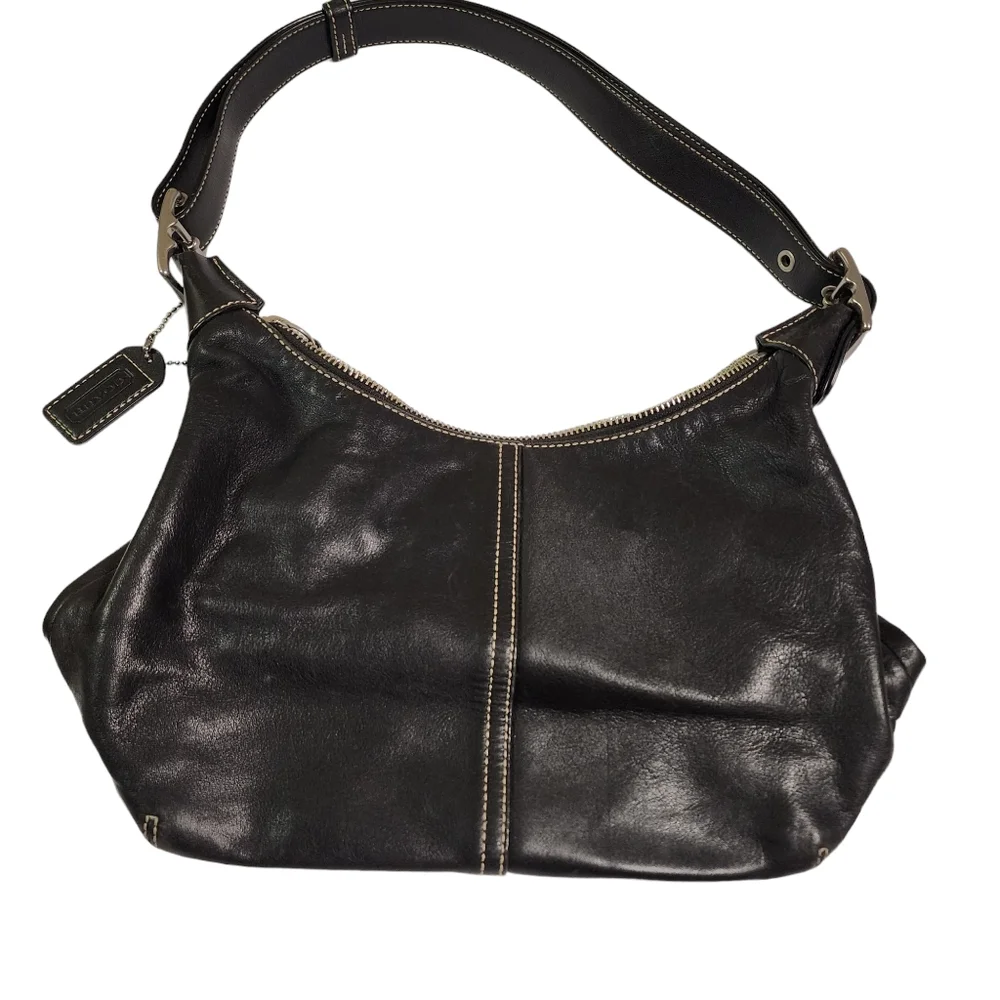 Coach Black Leather Hobo Bag - Picture 8 of 10